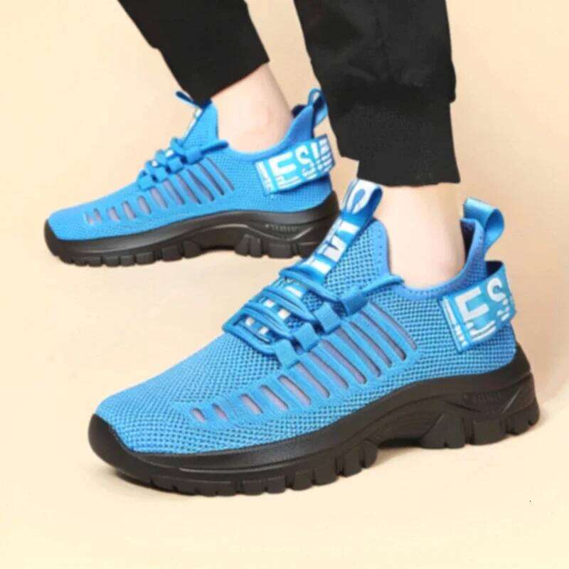 Men's Summer Breathable Mesh Trend Running Training Witnesses Comfort Sports Shoes Anti Slip Sneakers
