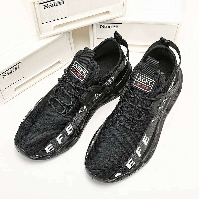 MAEDEF Men's Mesh Lace Up Running Sneakers Outdoor Walking Anti-skid Soft Tennis 2024 Classic Style Fashion Sports Shoes for Men