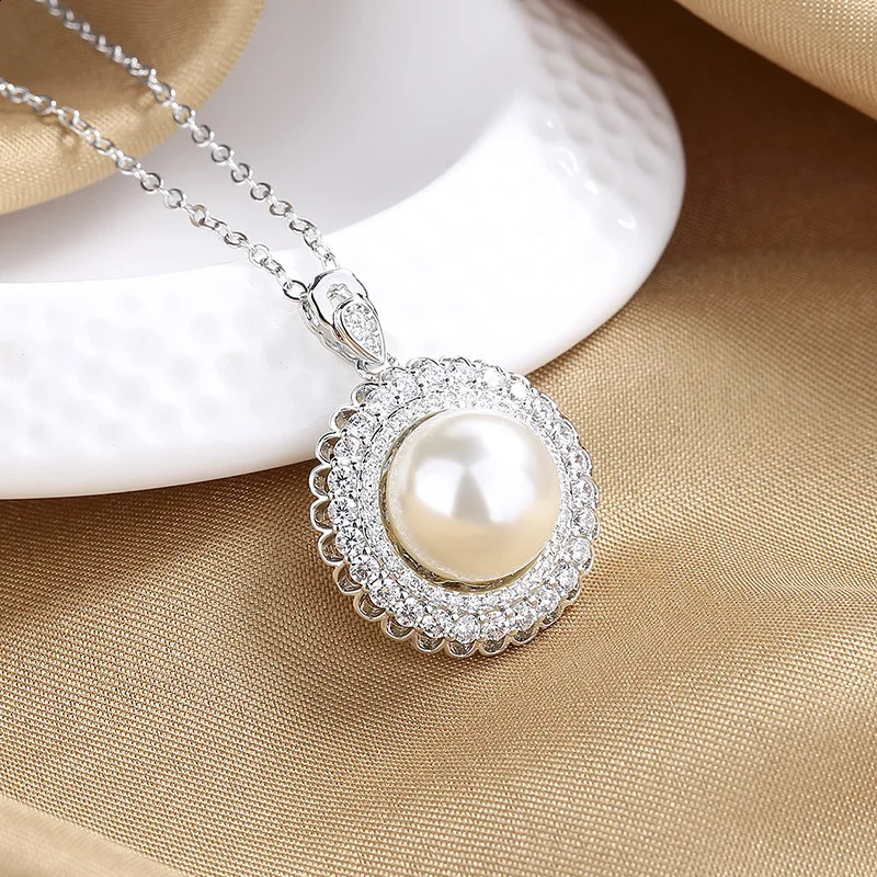 925 Sterling Silver Necklace Elephant Pendant Zircon For Women Clavicle Chain Necklaces Wedding Party Fashion Jewelry Gift 260208