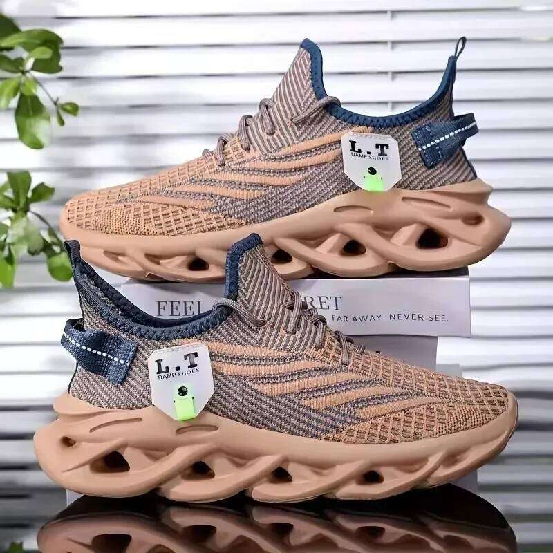 2025 Men's Sports Summer Lightweight Fashion Mesh Soft Comfortable Outdoor Anti Slip Casual Shoes Tenis Masculino
