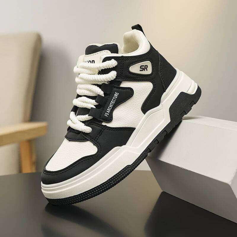 Luxury Leather Children High Top Sneaker Autumn PU Kids Casual Sports Shoes for Big Boy Size 35-39 26W0224