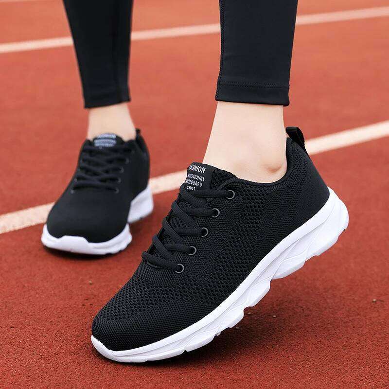 VEAMORS Sports Outdoor Trainers for Women Light Breathable Ladies Running Knitted Casual Sneakers Soft Shoes 26W0224