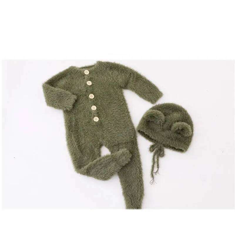 Newborn romper photography props,baby handmade bear clothes for baby shoot 26H0224
