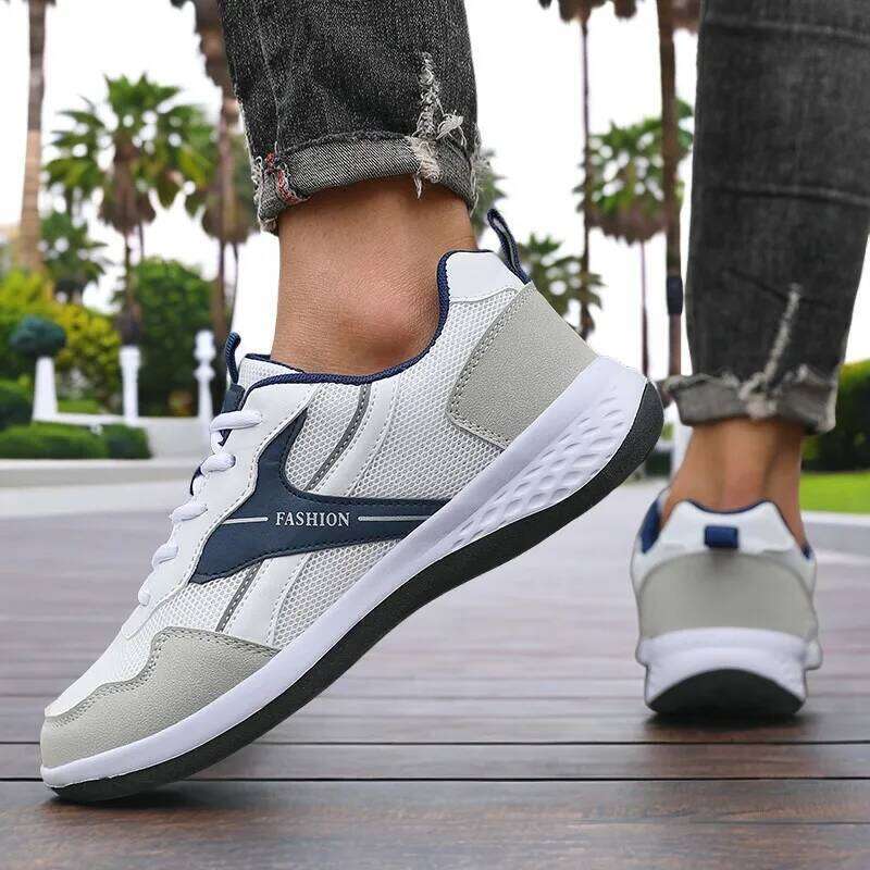 Men's Explosion Running Shoe Lightweight Walking Tenis Masculino Casual Skateboard Shoes Comfortable Classic Pu Leather Sneakers