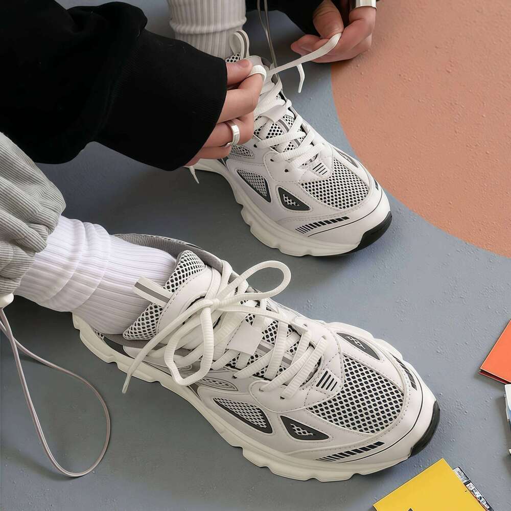 Women's Luxary Chunky Sneakers 2025 Spring Breathable for Men's Sports Running Casual Ladies Fitness Shoes 26W0224