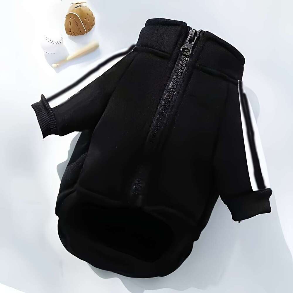 The Size Runs We Recommendpet Hoodie With Autumn Winter Zipper Plush Jacket, Small Medium-Sized Cat And Dog Clothing, Suitable For Pets Weighing 3.31 