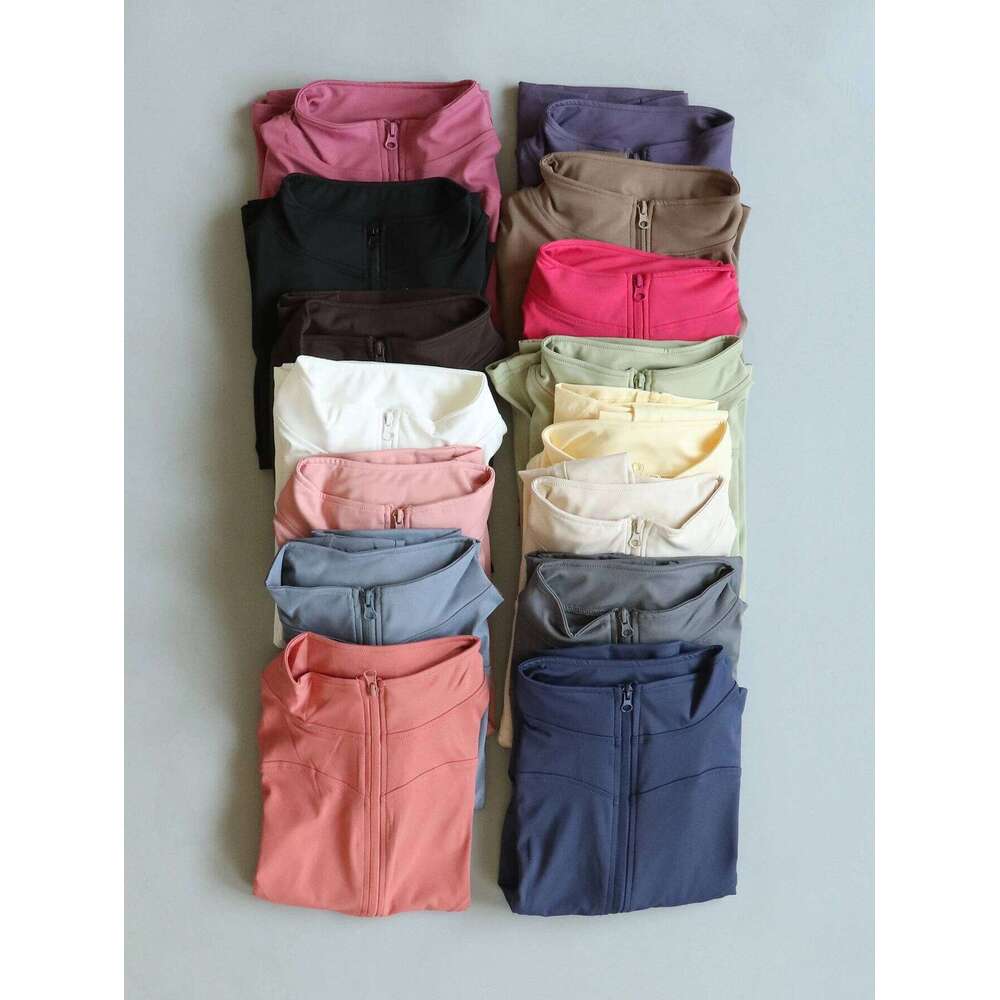 Fitfemme Women's Slim Fit Sports - High Neck, Full Zip, Long Sleeve, Multiple Colors for Yoga & Workout 26Y0224