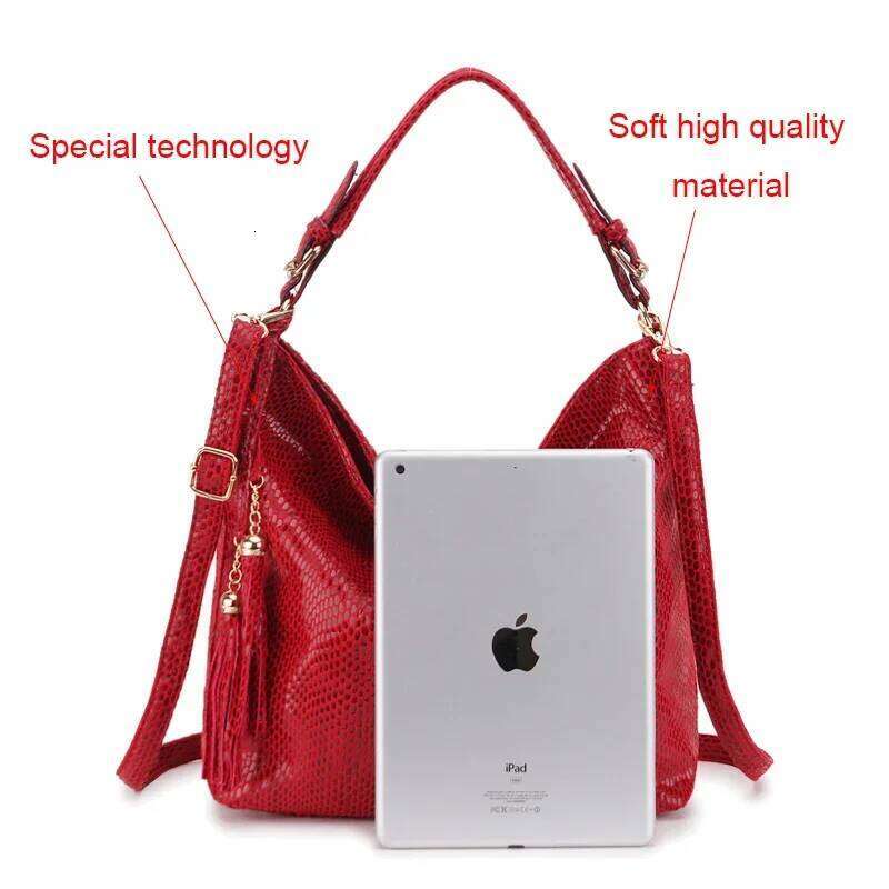 Women Shoulder Girl Handbag Tassel Big Black Ladies Hand Bag Female Casual Multifunctional Crossbody Bags for Woman Z260224