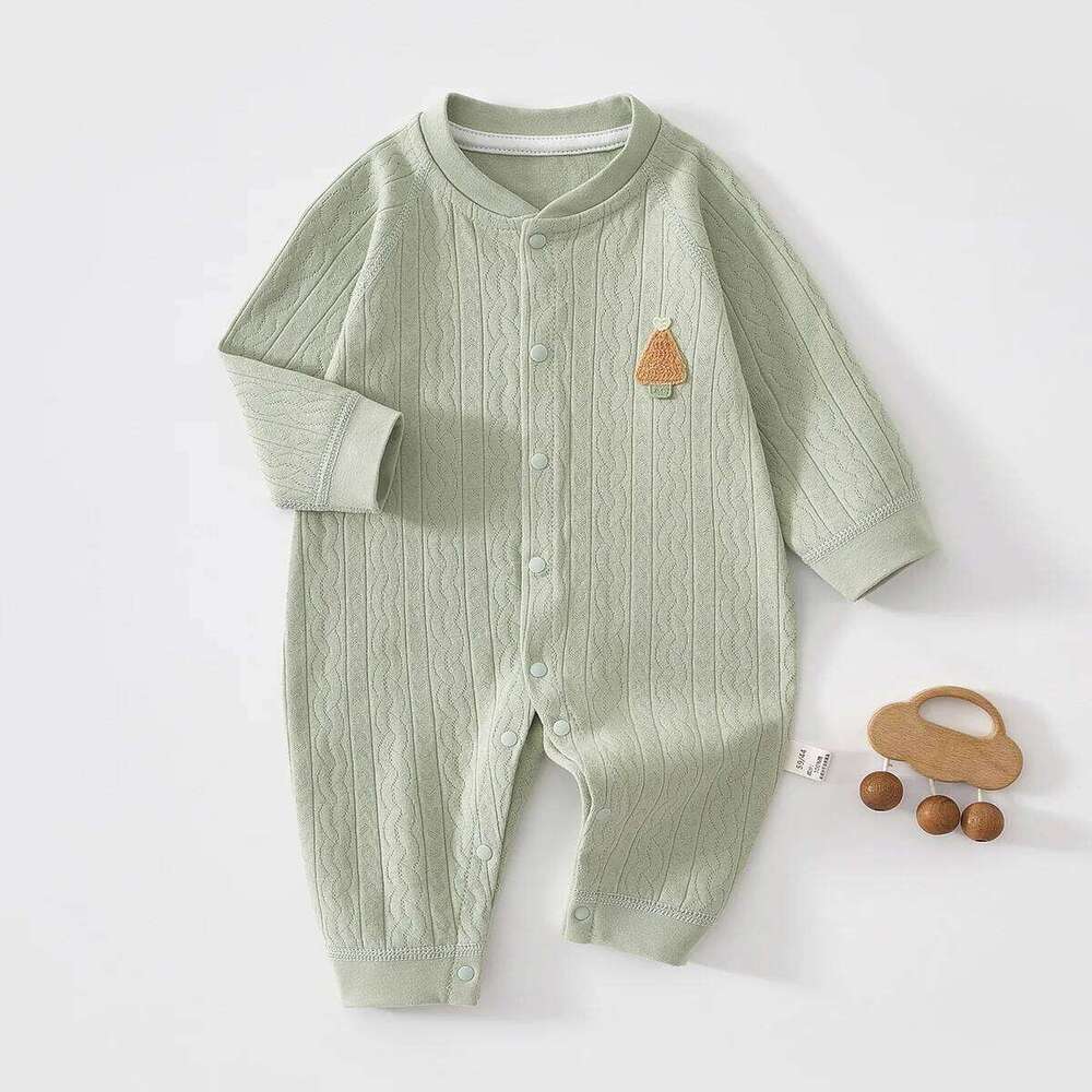 AYNIGIELL Spring and Autumn 0-18M Baby Rompers Newborn Girls Boys 100%Cotton Clothes High Quality Patterned Jumpsuit 26H0224