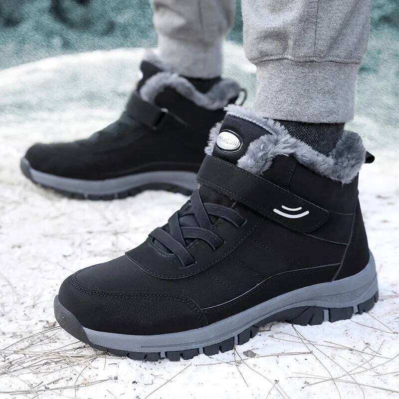 Snow for Women Casual Winter Shoes Platform Non-slip Warm Fur Ankle Plush Combat Outdoor Hiking Motorcycle Boots
