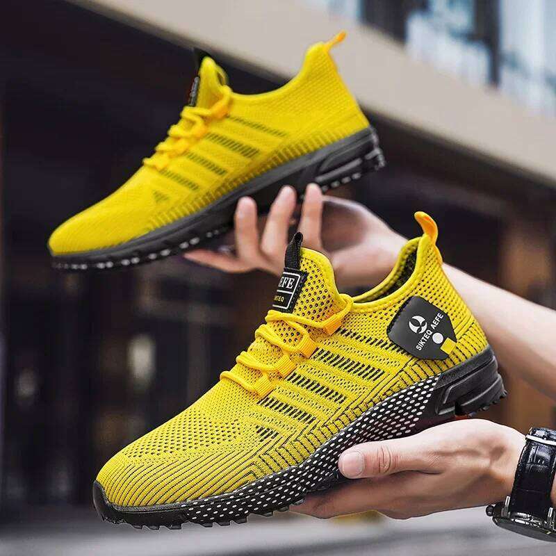 Men's Sneakers Running for Men Lightweight High Quality Mens Shoes Mesh Casual Sneaker Lace-Up Summer Sports Tennis Shoe