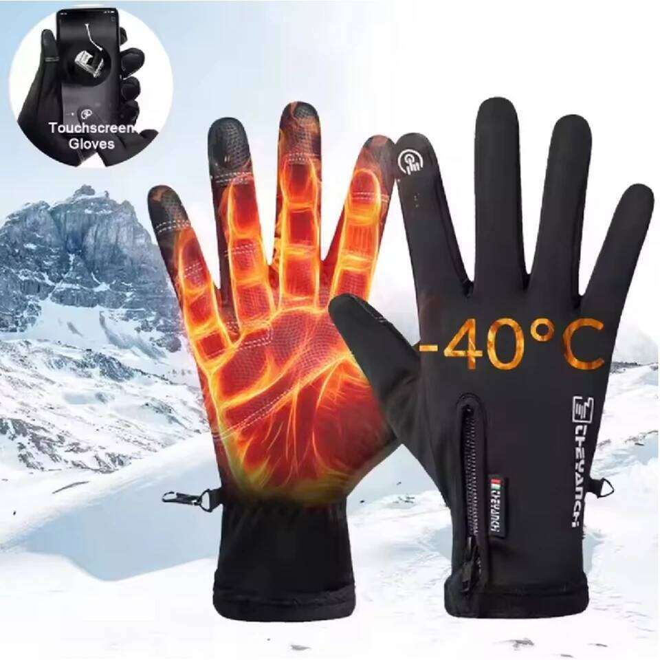 GTUBIKE Winter Waterproof Touch Screen Thermal Windproof Warm Cold Weather Running Sport Hiking Ski Gloves 26H0224