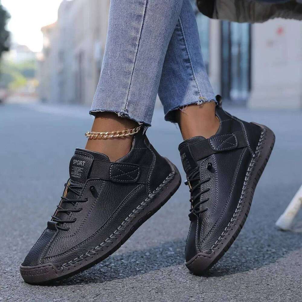 New Women's Bootss Handmade Leather Casual Soft Soled Shoes Outdoor Light Non-slip Walking Ankle Boots for Women