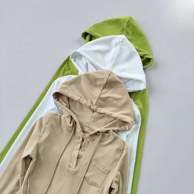 Women's Hooded Sweatshirt Ribbed Trim Slim Fit Pullover Casual Sportswear for Running Yoga Lounge 26Y0224