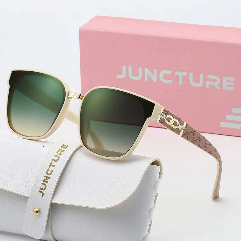 JUNCTURE Cat Eye Vintage Fashion Sun Glasses Big Frame Gradient Lady Party Holiday Gifts Sunglasses for Women 26W0224