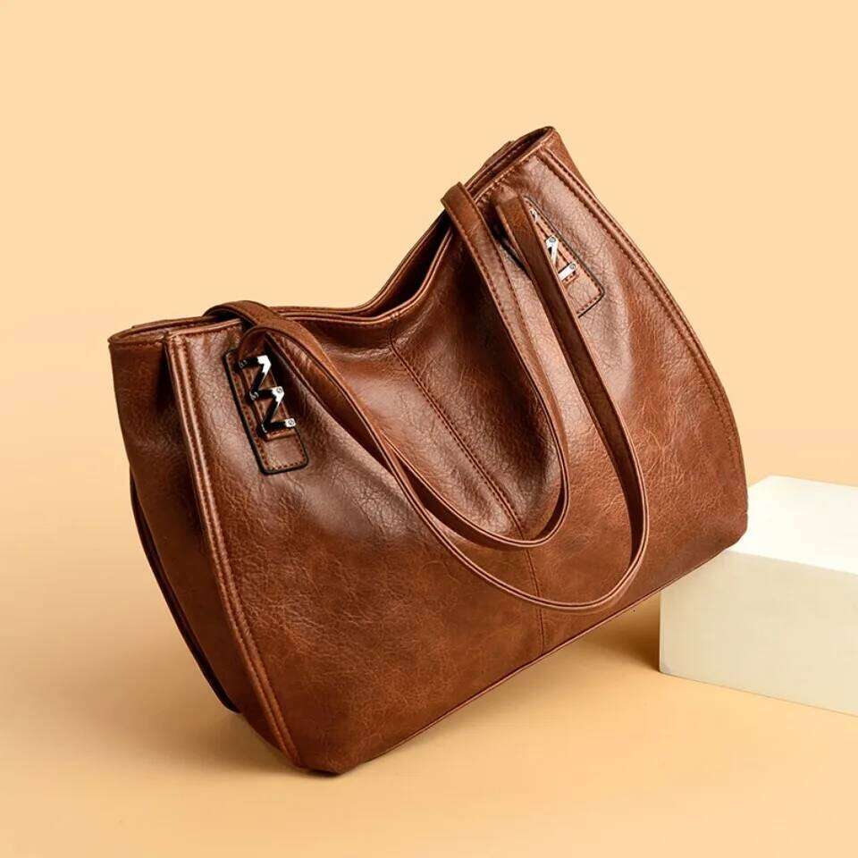 Luxury Casual Large Capacity Hand Bag Top Quality Soft Pu Leather Handbags for Women Commute Tote Shoulder Bags Z260224