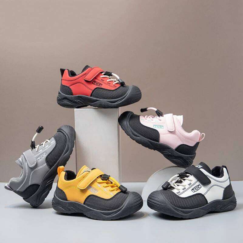 Fashion Versatile Sneakers for Boys Girls 2025 New Winter Toddler Fleece Walking Shoes Non-slip Breathable Kid Mountain Trainers 26W0224