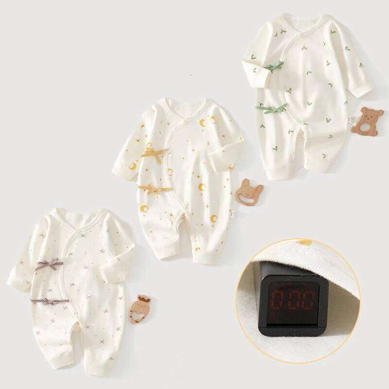 Print Baby Romper Infant Long Sleeved Bodysuit Clothes Soft Pure Cotton Newborn Jumpsuit Boys Girls Kids Onesie Pajamas Outfits 26Y0224
