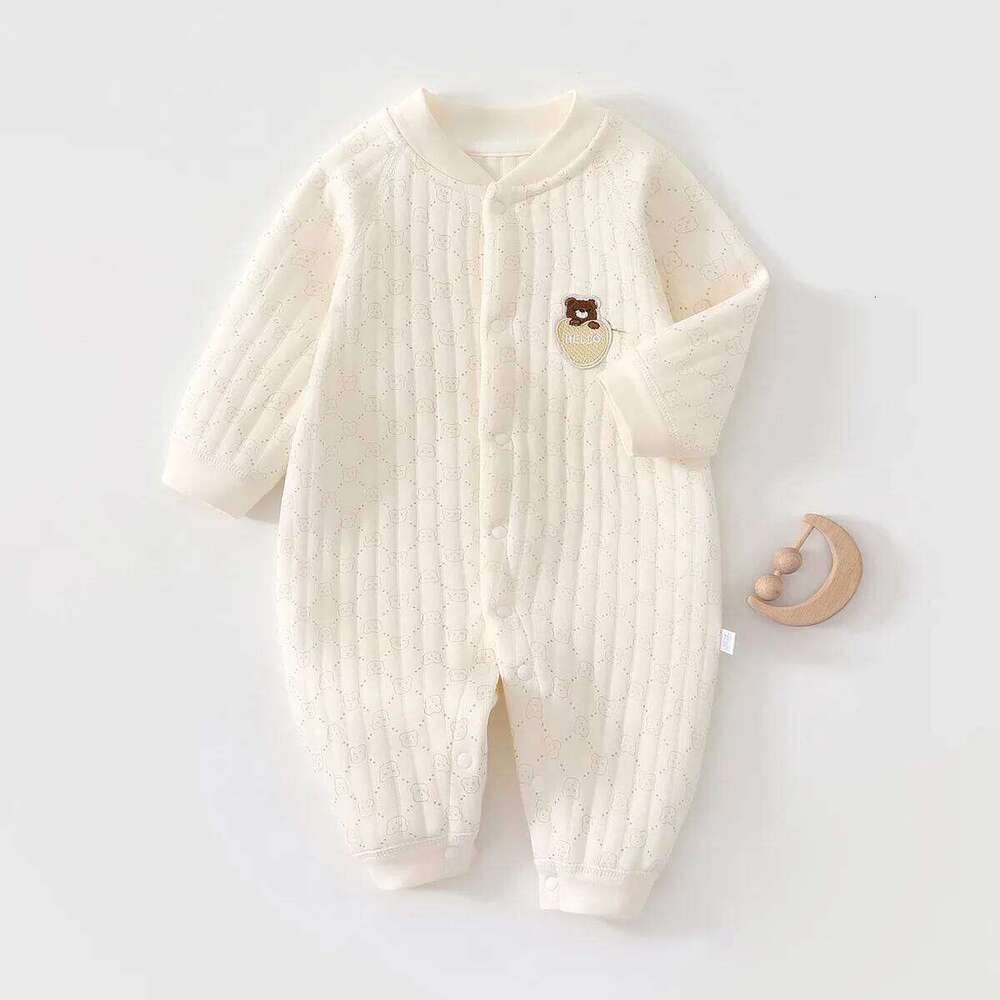 2026 New Cotton Newborn Romper Infant Comfortable Jumpsuit Full Printed Baby Onesie Bodysuit Breathable Outfit 26H0224