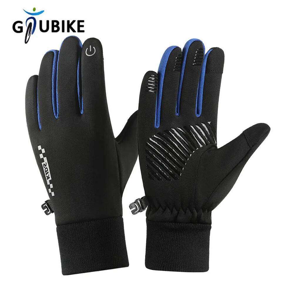 GTUBIKE Winter Gloves,Touchscreen Anti-Slip Cycling Gloves,Warm Windproof Kids Gloves,Sports Gloves Boys Girls 26H0224