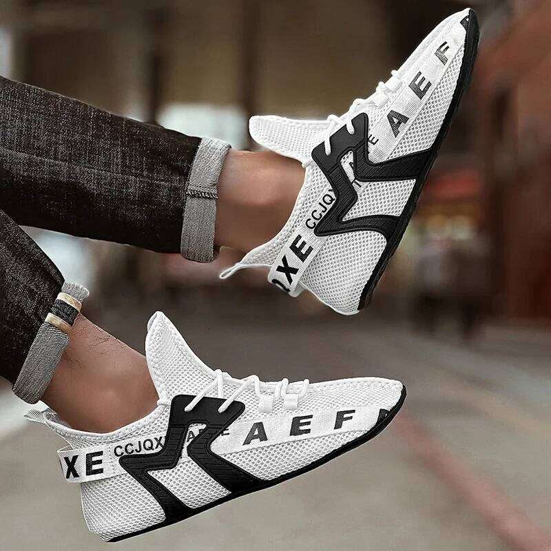 MAEDEF Men's Running Sneakers New Design Lightweight Sport Shoes Mesh Breathable Casual Shoe Man's Fashion Sneaker Soft Footwear