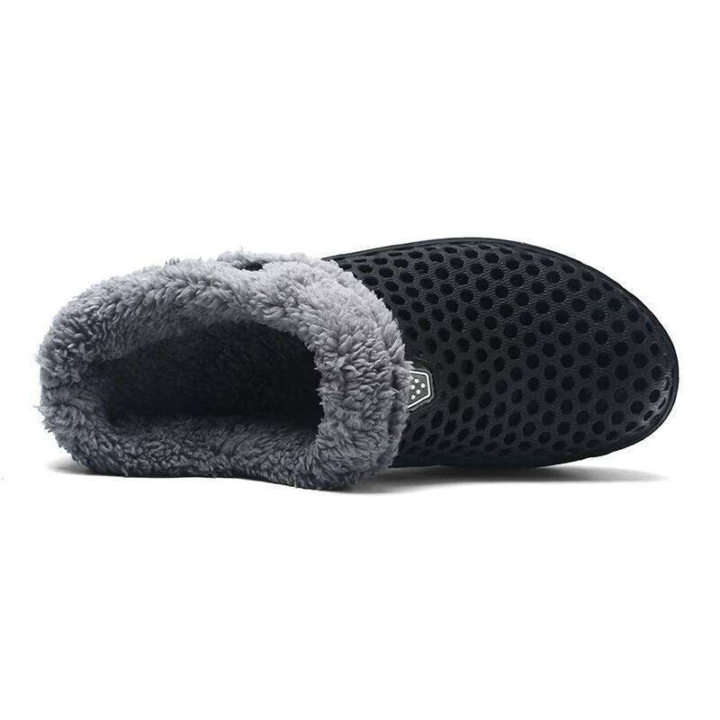 MAEDEF Winter Women Indoor Warm Shoes Non Cotton Pantoffels Casual Clogs Slip on House Floor Slippers for Men