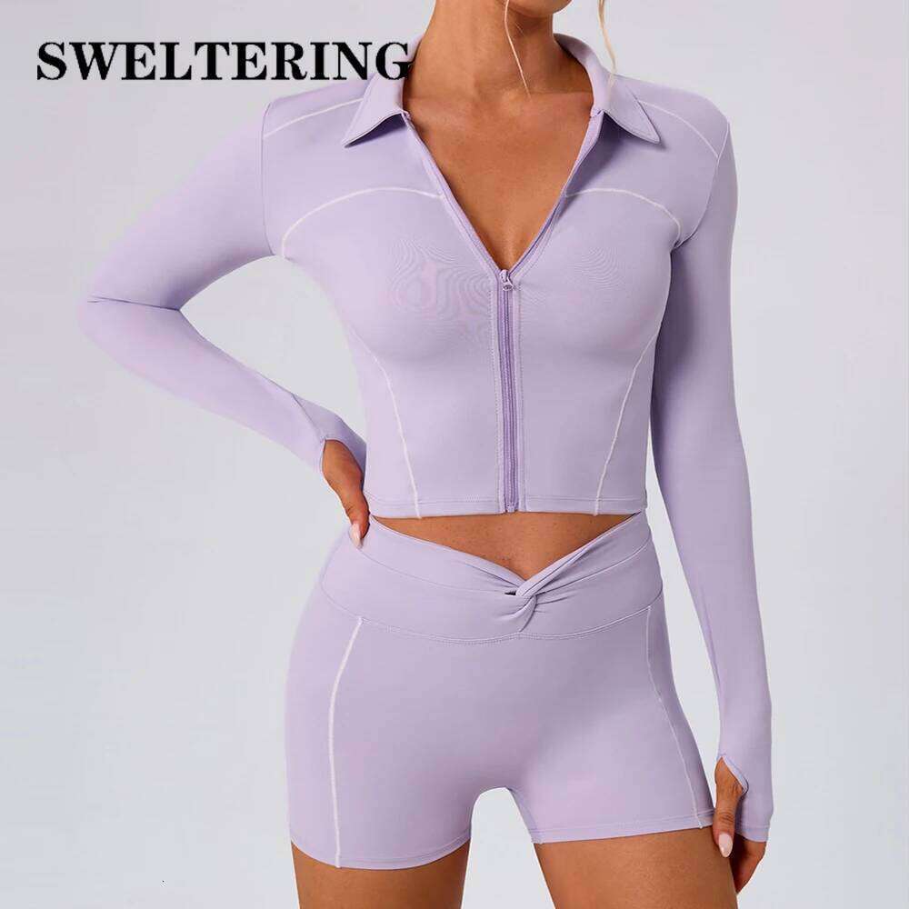 Women's Fitness Shirts Sports s Gym Yoga Long Sleeve Running Coats Female Workout Clothes For Cycling Activewear 26Y0224