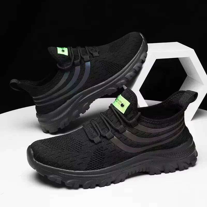 Summer Fashion Men's New Trend Platform Sports Tennis Training Running Lightweight Breathable Mesh Vulcanized Shoes