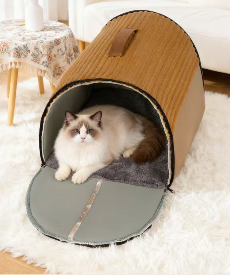 Cat litter winter warm closed cat house tent cat house security comfortable rebound winter removable and washable kennel