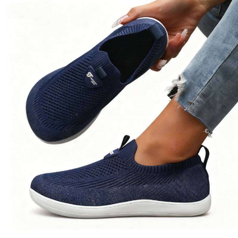 Wide Toe Flat for Women Lightweight Comfortable Fashion Walking Shoes New Minimalist Mesh Causal Sneakers Zapatos De Mujer