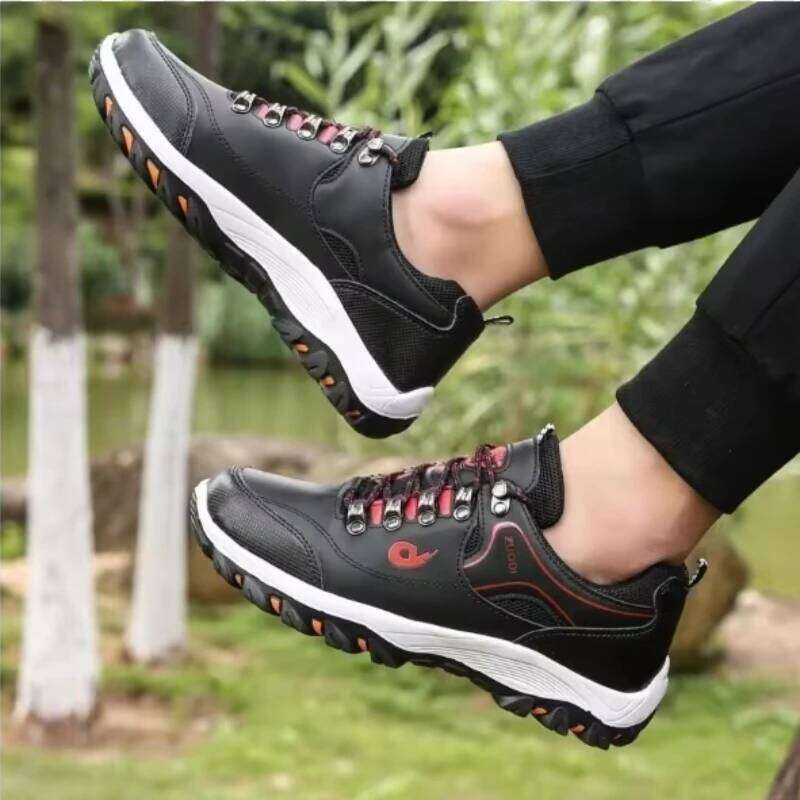 Hiking Spring Summer Outdoor Anti Slip Platform Walking Shoes 2025 New Men's Top Fashion Casual Lace Up Sneakers