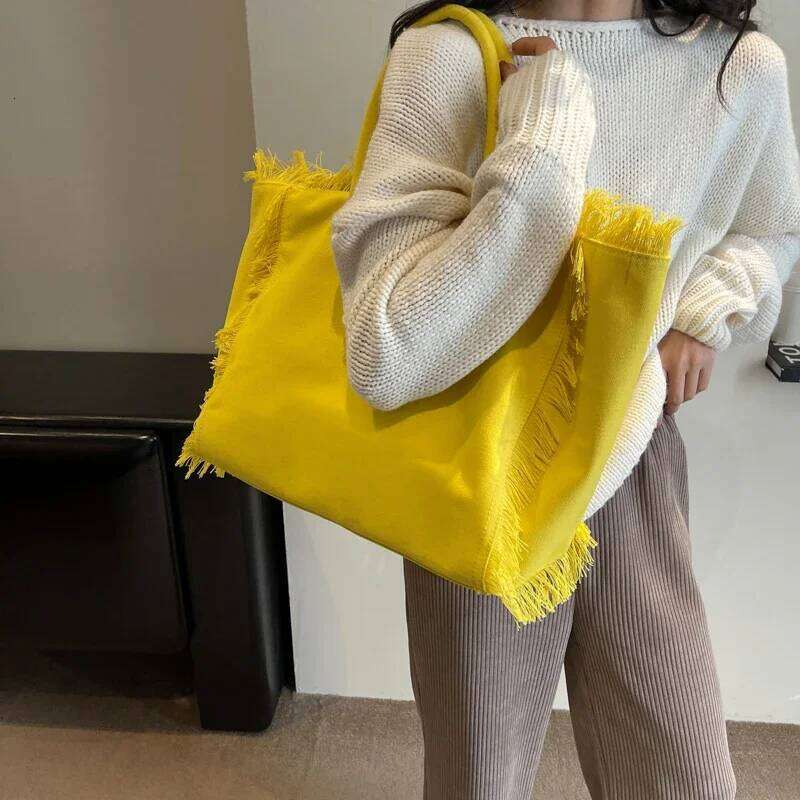 High Quality Canvas Shoulder Bags 2026 New Large Capacity Casual Versatile Bolso De MujerDesign Youth Women's Handbag Z260224