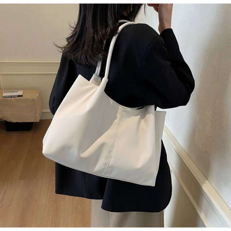 Faionable Large Capaci Tote 2024 New Sle Single oulder Women's Bag Korean Japanese Trend Casual Commuting Handbag 2025 Z260224