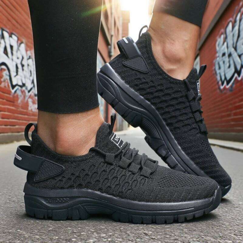 Foldable Net Body Men's Travel Sneakers Trendy Knit New Breathable Mesh Lightweight Classics Comfort Casual Women's Shoes