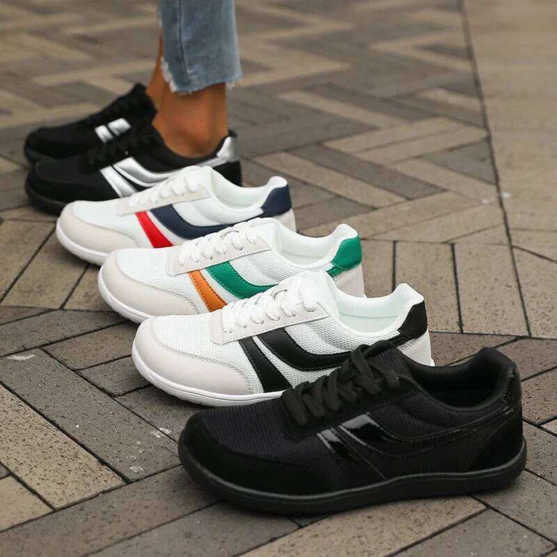 New Toe Women Unisex Lightweight Breathable Minimalist Barefoot Running Shoes Soft Sole Wide Last Walking Sneakers