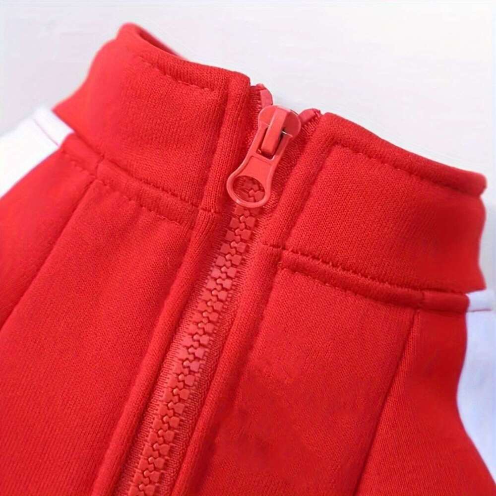 The Size Runs We Recommendpet Hoodie With Autumn Winter Zipper Plush Jacket, Small Medium-Sized Cat And Dog Clothing, Suitable For Pets Weighing 3.31 