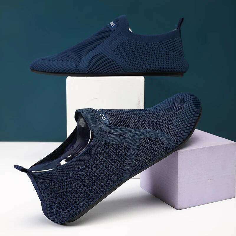 MAEDEF Men's Fashion Mesh High Quality Flats Walking Breathable Outdoor Non Slip Casual Loafers Summer Classics Mens Shoes