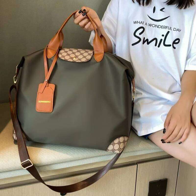 New Fitness Casual Fashion Portable Dance Large Bag Men and Women Folding Storage Swimming Business Travel Handbags Z260224