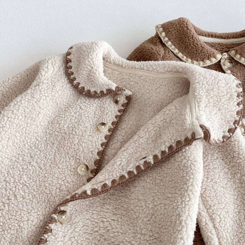 Autumn Winter Baby Romper Double-sided Fleece Infant Girls Warm Jumpsuits Toddler Outfits 26H0224