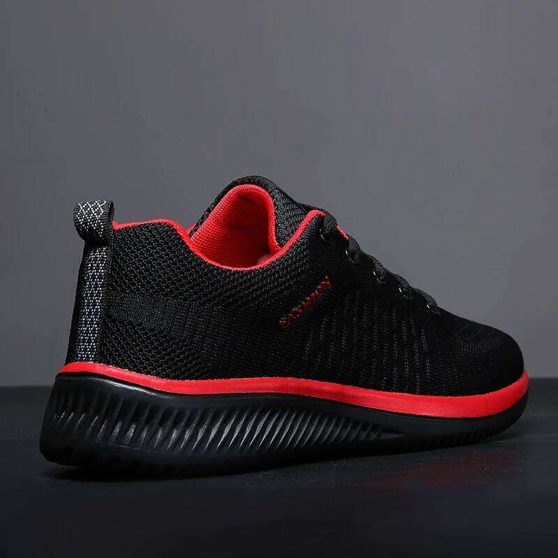 MAEDEF for Black Casual Men Women Knit Sneakers Breathable Athletic Running Walking Gym Shoes