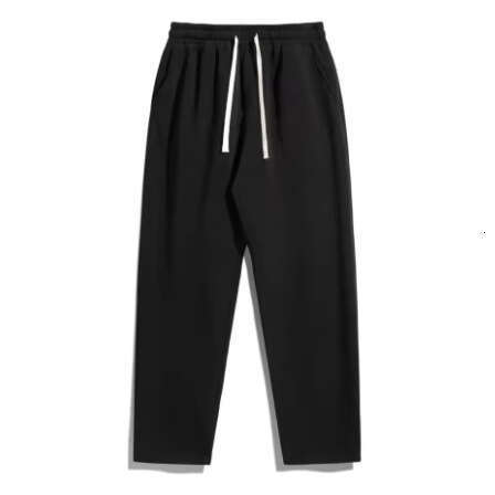 2025 New Cross-Border Autumn Winter Cargo Solid Color High Waist Slimming Design Pocket Straight Wide Leg Loose Pants for Women