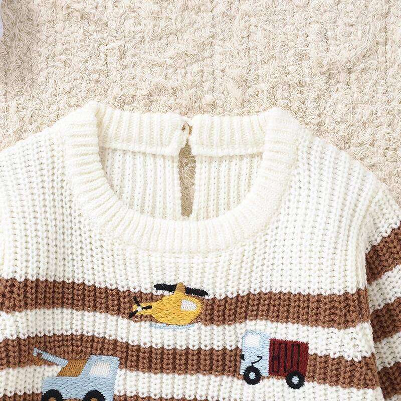 Baby Rompers Clothes Autumn Winter Casual Crew Neck Long Sleeve Knit Newborn Boys Girls Jumpsuits Infant Sweaters Playsuit 0-18m 26Y0224