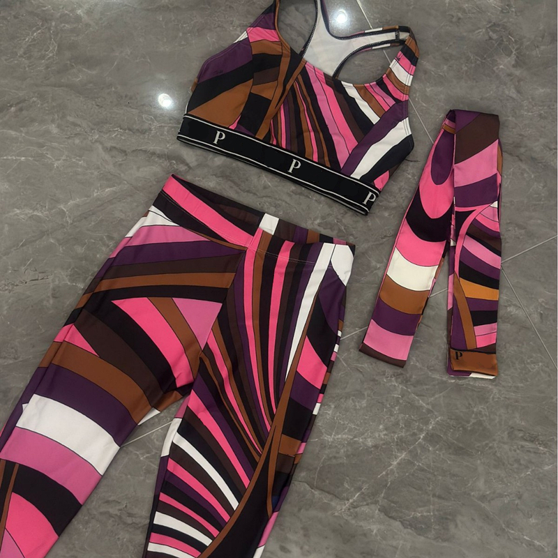 Spring And Summer Designer Tracksuits For Womens 2 PCS Yoga Two Piece Set High Waist Tanks And Slim Pants Sports Outfits