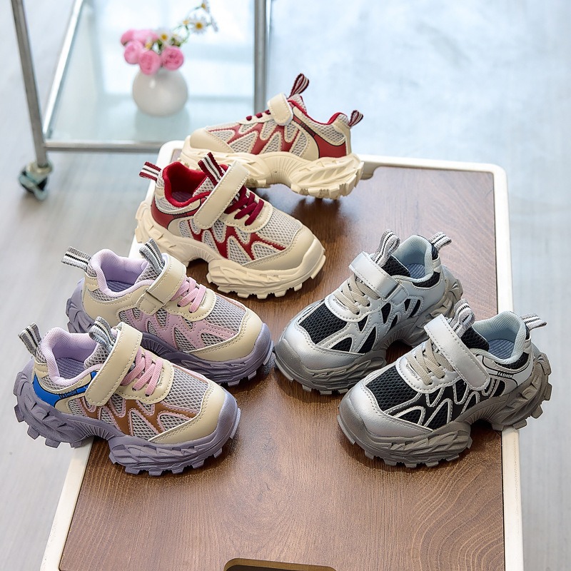 Free shipping Athletic Outdoor Sports Black White Kids Sneakers Baby Shoes Spring Autumn Winter Children Sports Shoes Toddlers Boys Girls Size 22-30