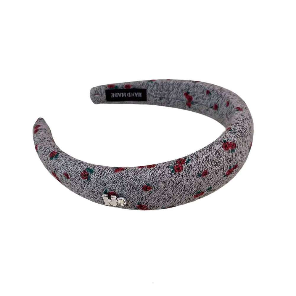 New Korean floral rhinestone headband for women, high crown headband, face-washing clip, daily wear hair accessory