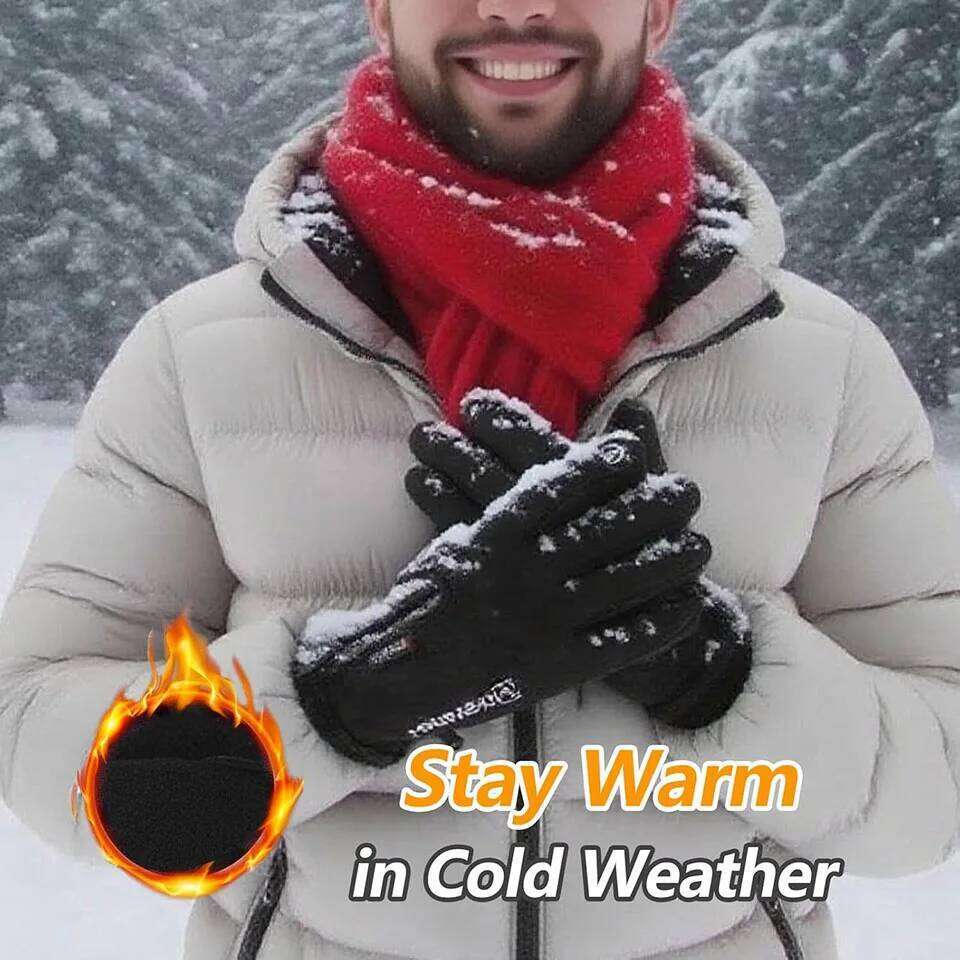 GTUBIKE Winter Waterproof Touch Screen Thermal Windproof Warm Cold Weather Running Sport Hiking Ski Gloves 26H0224