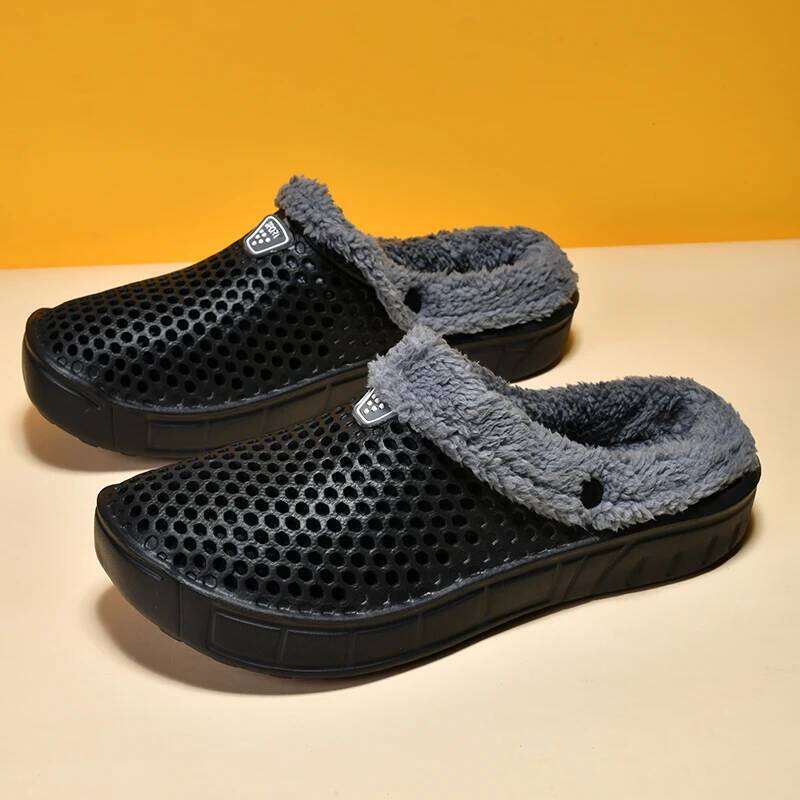 MAEDEF Women's Slippers Winter Shoes Warm Plush Soft Couples Indoor Home Slides Anti Slip White House Casual Women Man Sandals