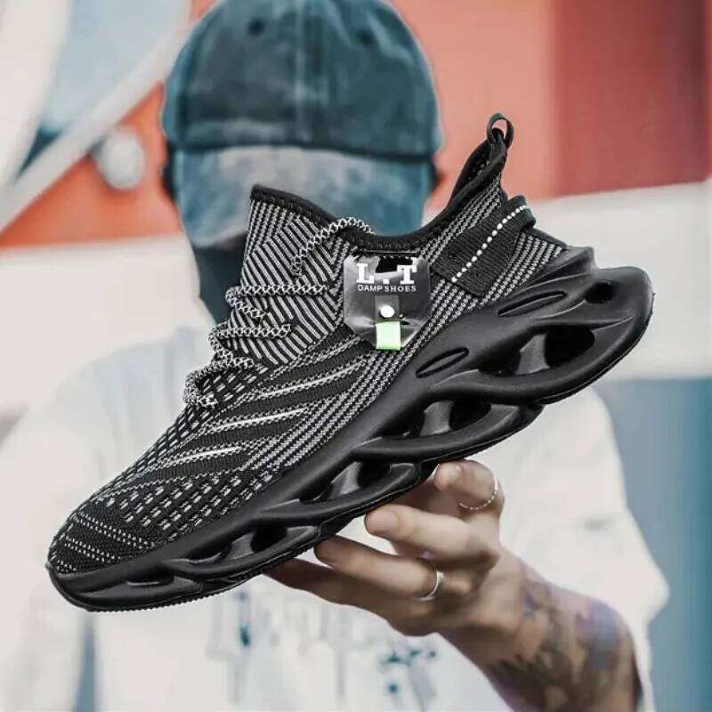 Men's Summer Mesh Dad Shoes Lightweight Breathable Sport Sneakers Outdoor Running Walking Non-Slip Comfort Casual Male Footwea