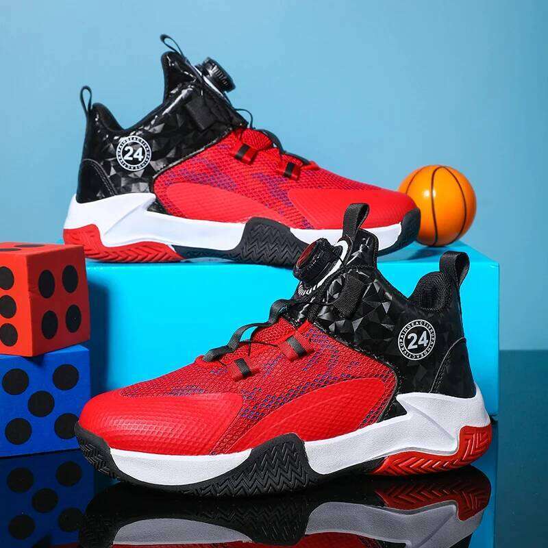 New Kids Men Shoes Street Basketball Boots Train Athletes Waterproof Luxury Boys Cushion Breathable Sports Sneakers 26W0224