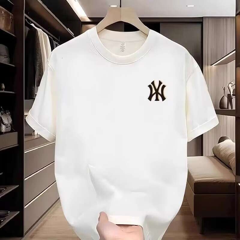 90% Off Special Zone Outlet Clearance | 250G Double Yarn Combed Cotton Short Sleeve T-Shirt For Men, American Heavyweight Trendy Brand